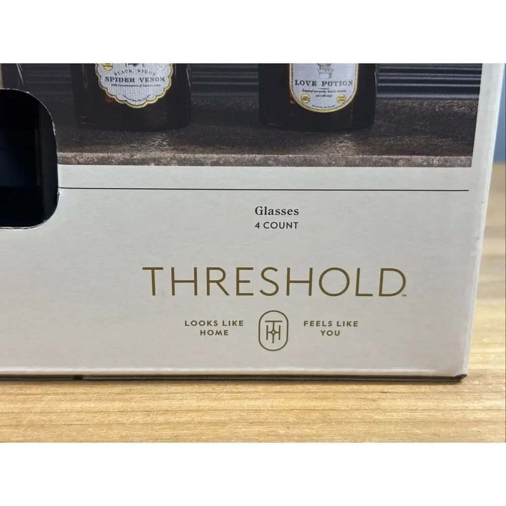 Threshold Halloween 4-piece drinking whiskey glasses